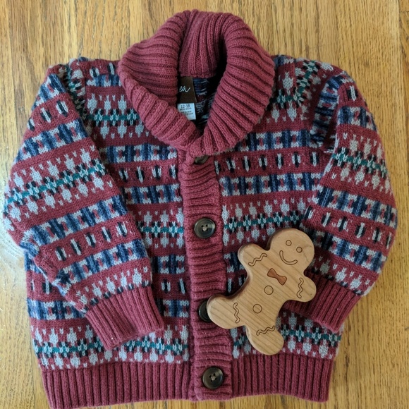 Tea Collectiom Baby Boys Button Sweater - Picture 1 of 3